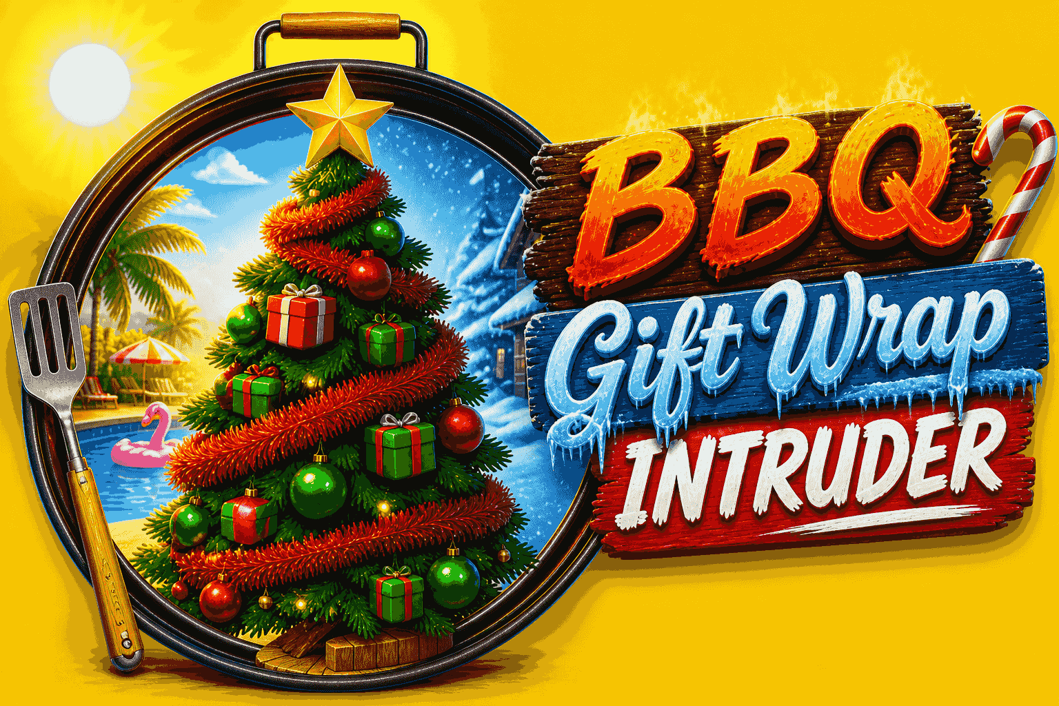 BBQ Gift Wrap Intruder