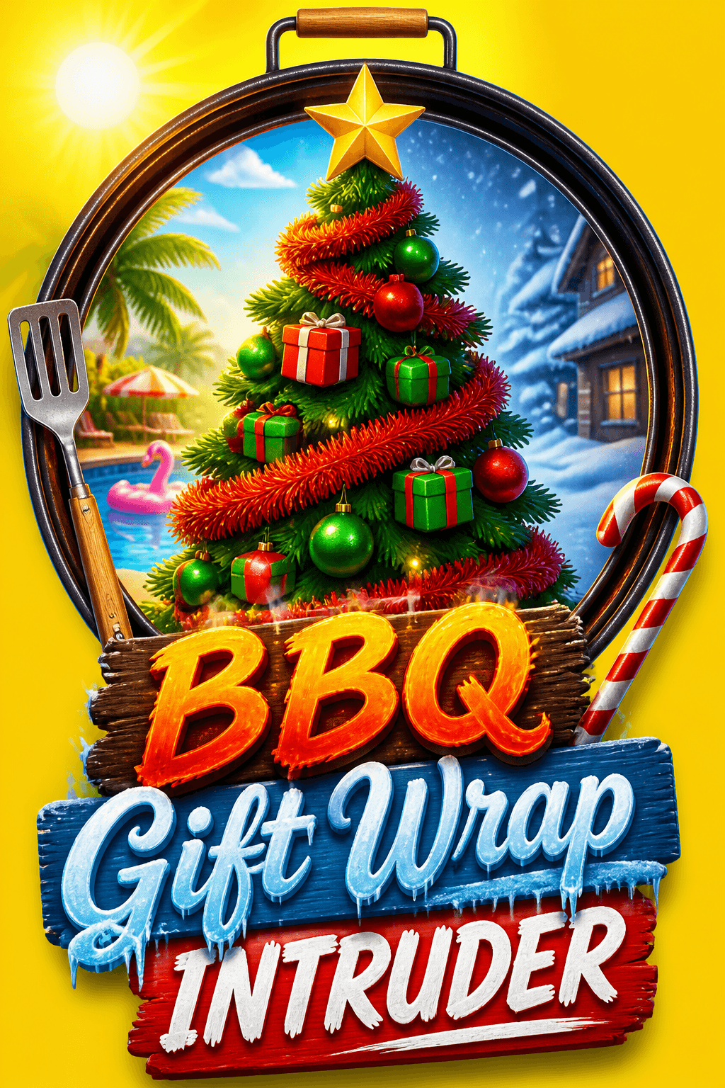 BBQ Gift Wrap Intruder