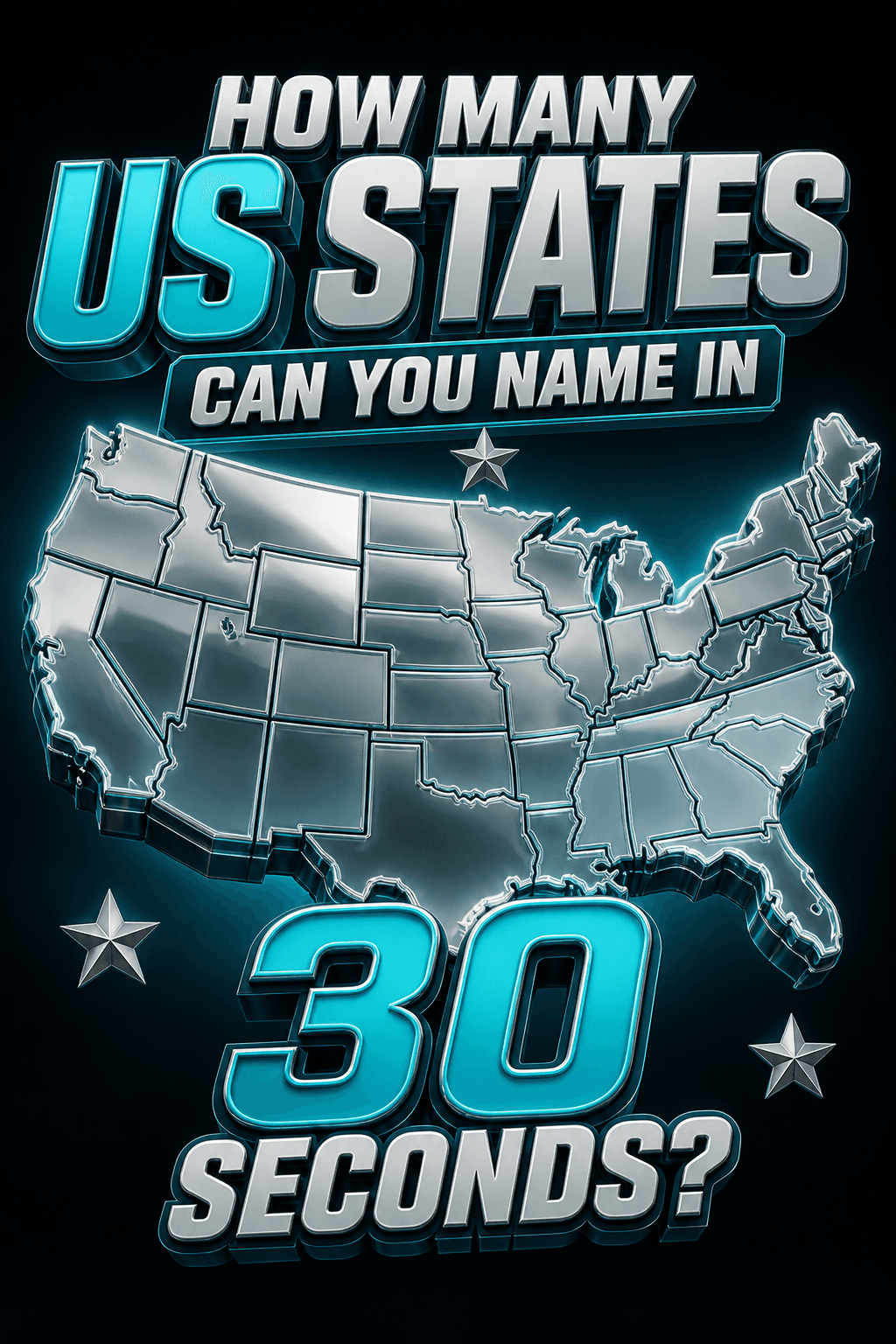 How Many US States Can You Name in 30 Seconds?